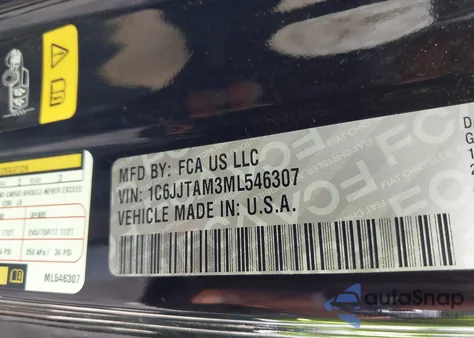 2021 Jeep Gladiator Sport S 4X4 из США, поврежденный, VIN 1C6JJTAM3ML546307